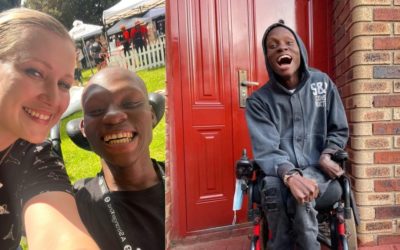 WATCH | Pure Joy as Katlego, who has Cerebral Palsy is gifted an electric wheelchair from unsparing donors