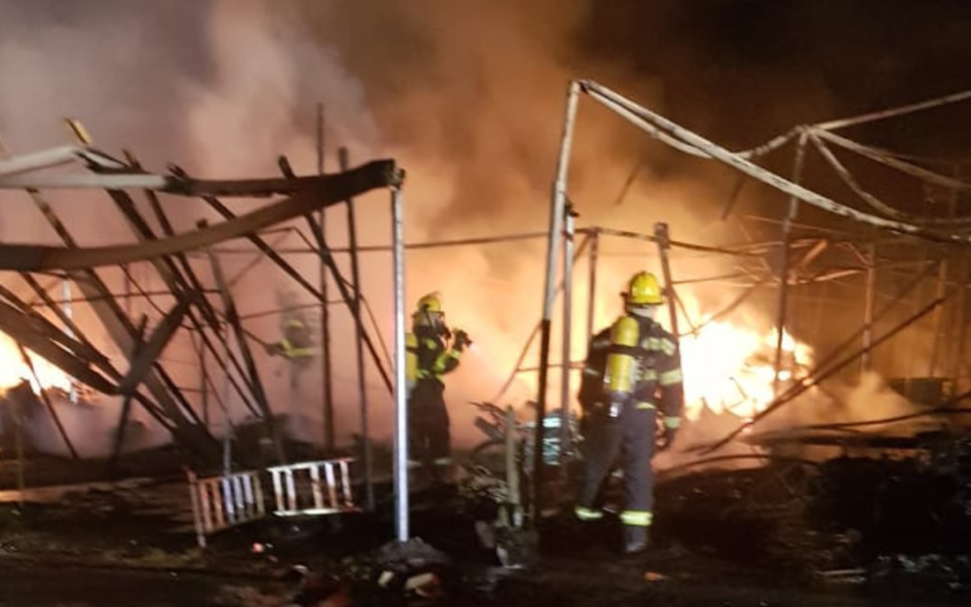 Fire Engulfs Homes at Ouskip Caravan Resort in Melkbosstrand, Leaving Families in Desperation