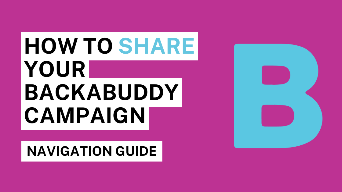 How to create your backabuddy profile (1)