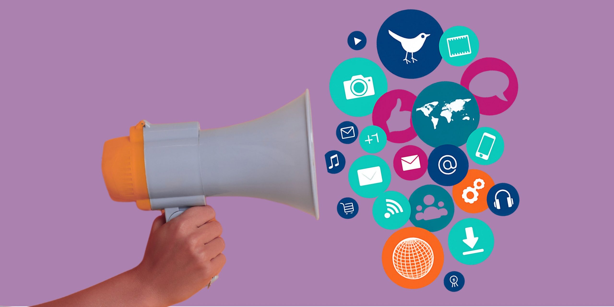 Blue And White Gradient Welcome Landscape Banner