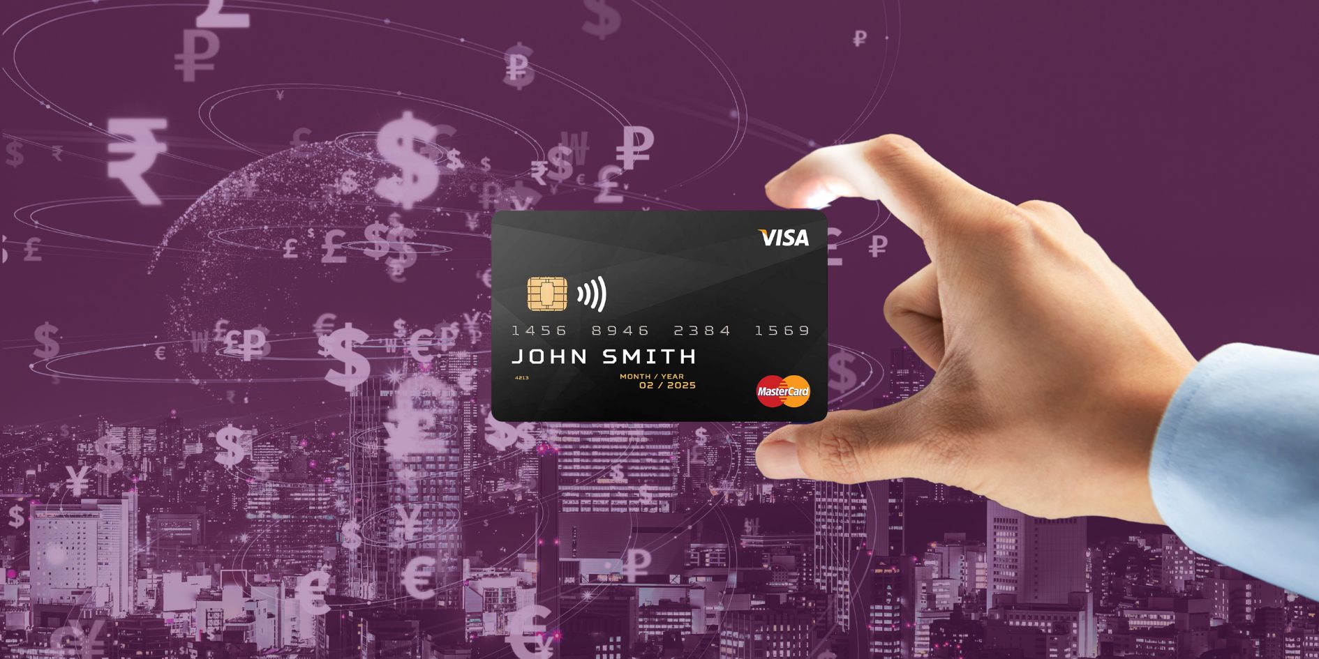 Blue And White Gradient Welcome Landscape Banner