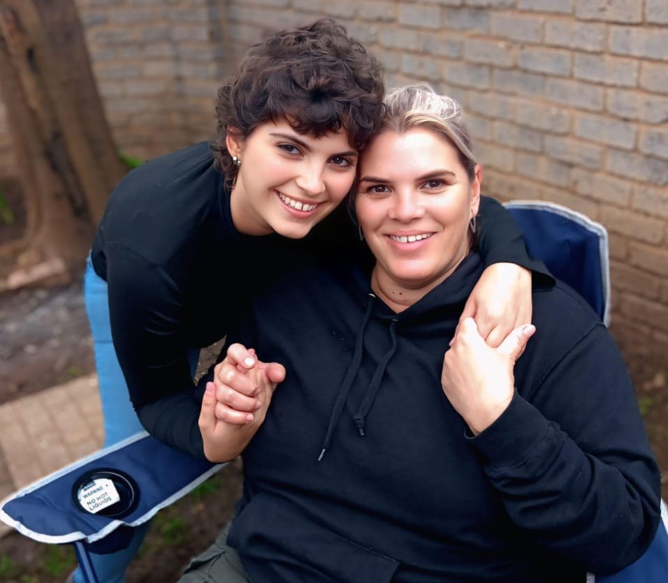 Anastacia with her mom