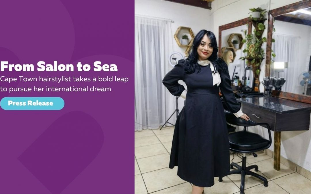 Press Release: Cape Town Hairstylist Closes 10-Year Salon to Chase International Dream at Sea