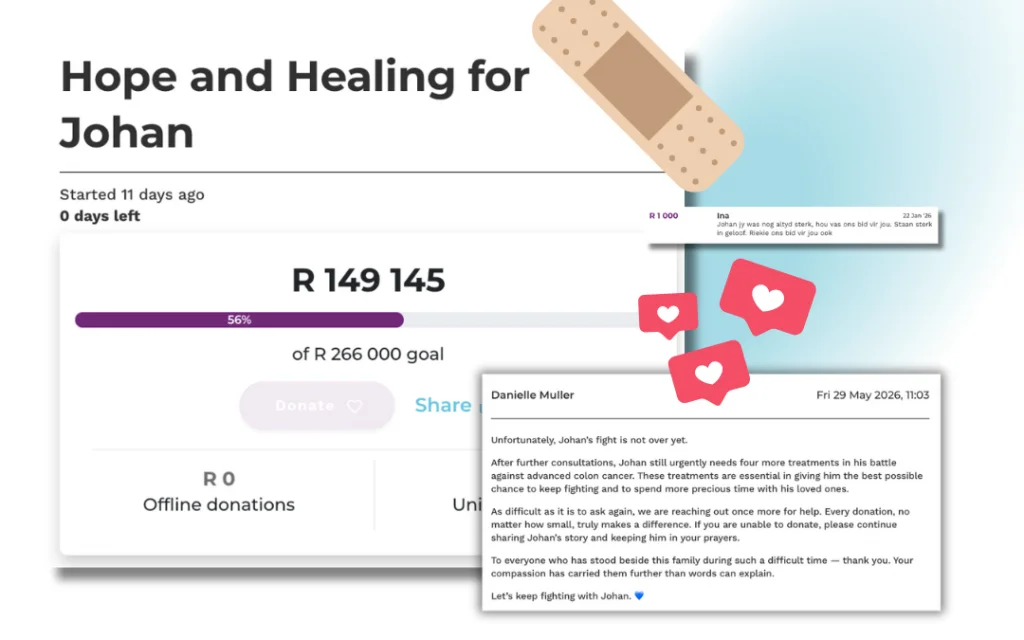 Cancer treatment crowdfunding campaign helping Johan access life-saving treatment for advanced colon cancer