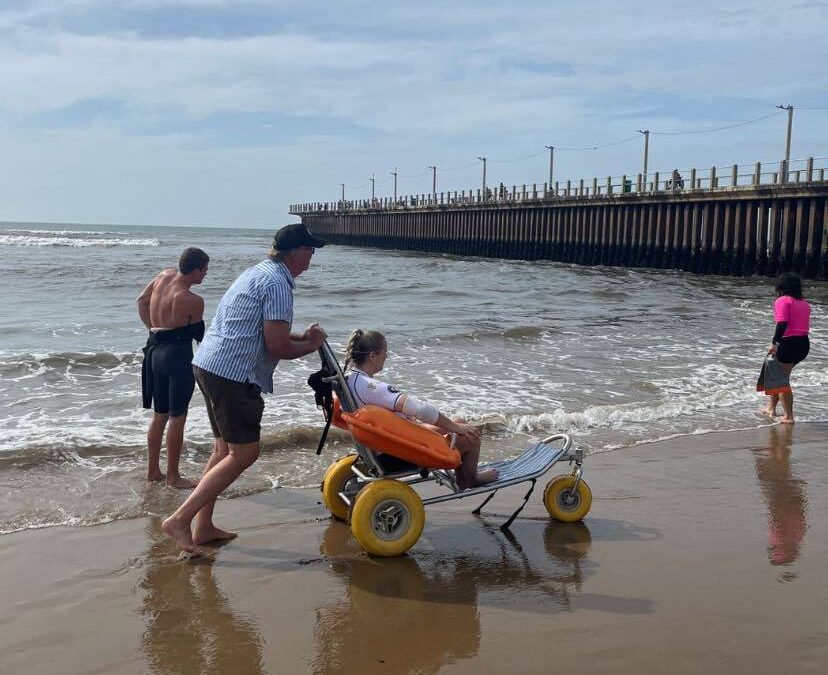 A Beach Wheelchair Opens More of Scottburgh to Everyone