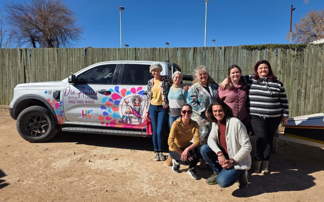 Women gathered during a Die Anties Bring Hope creative workshop in a rural town.