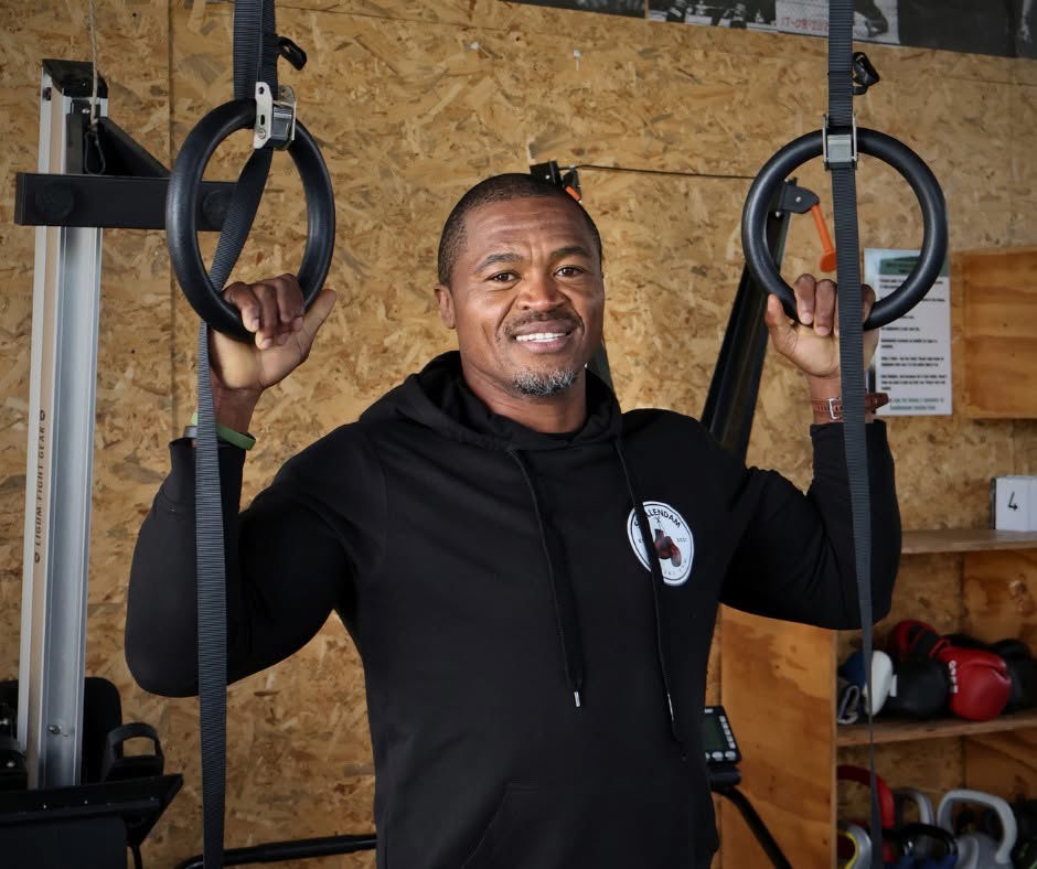 Aphiwe Ndukumbini training for the World Firefighter Games